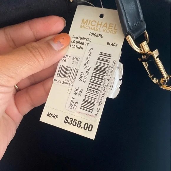 Michael Kors large leather tote bag 300$ - Picture 4 of 5